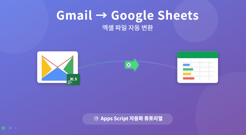 메일에 첨부된 엑셀 파일 구글 스프레드시트로 변환하기