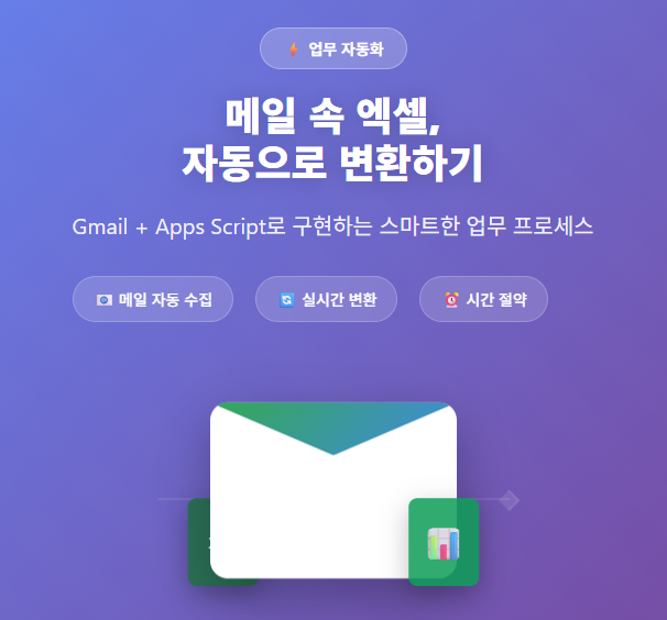 메일 속 엑셀, 자동으로 스프레드시트에 옮기는 법
